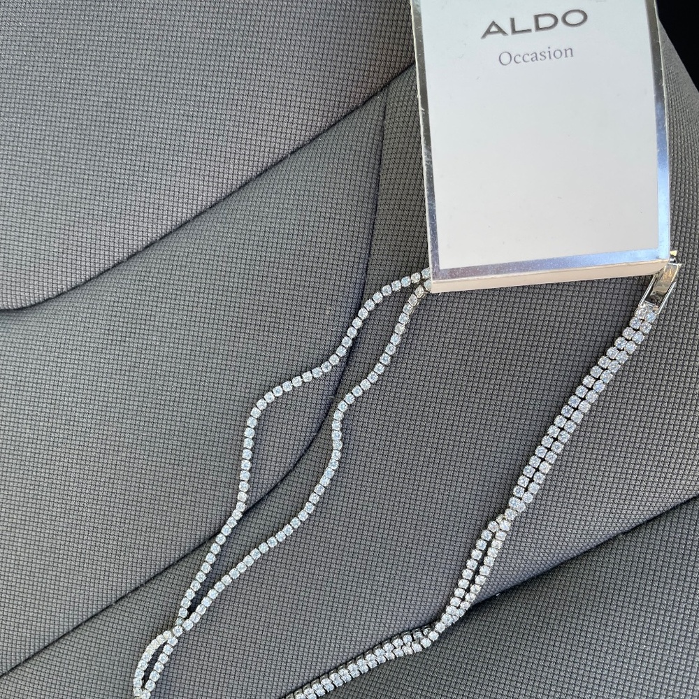 Diamond Tennis necklace (double chain)